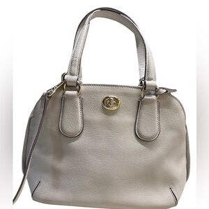 COACH Prince Street‎ Satchel Gray Leather Gold hardware/hangtag Shoulder/handbag